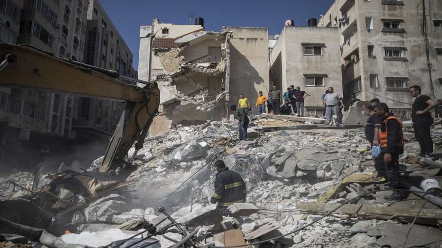 Israel attack on Gaza City Palestine air strike on buildings इजराइल ने गाजा सिटी पर फिर से भीषण हवाई Israel attack on Gaza City Palestine air strike on buildings इजराइल ने गाजा सिटी पर फिर से भीषण हवाई- India TV Hindi