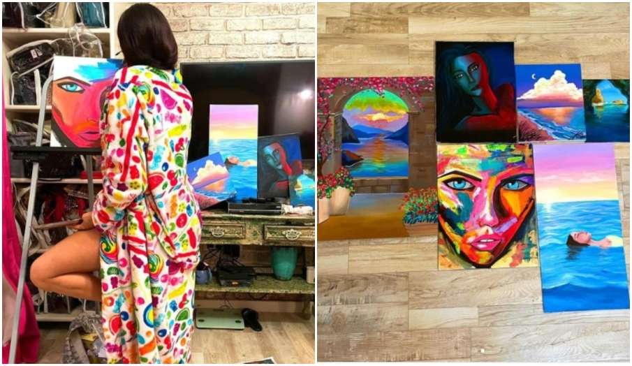 janhvi kapoor painting says Can I call myself a painter yet instagram post janhvi kapoor painting says Can I call myself a painter yet instagram post - India TV Hindi