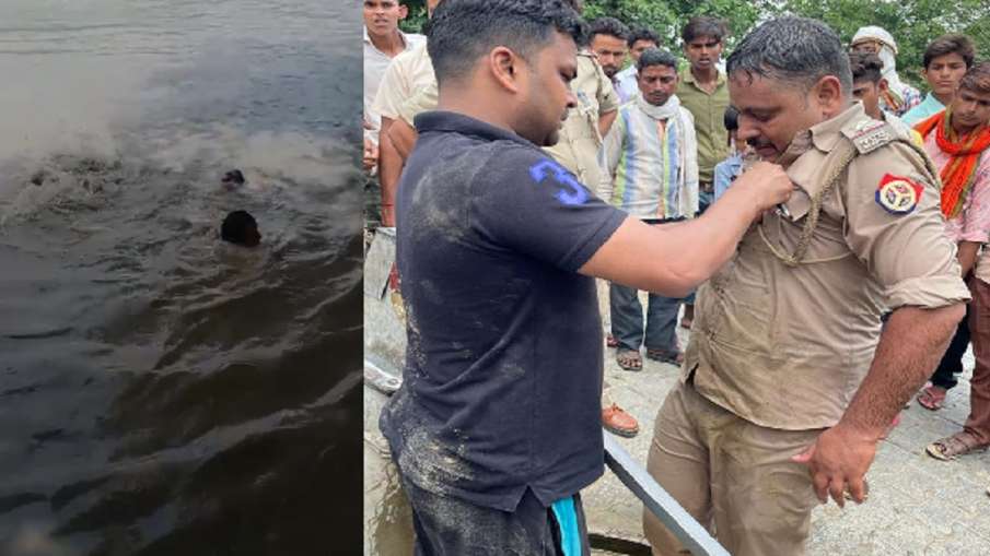 एसएसपी नैथानी ने सब इंस्पेक्टर आशीष को किया सम्मानित, डूबते शख्स की बचाई जान एसएसपी नैथानी ने सब इंस्पेक्टर आशीष को किया सम्मानित, डूबते शख्स की बचाई जान - India TV Hindi