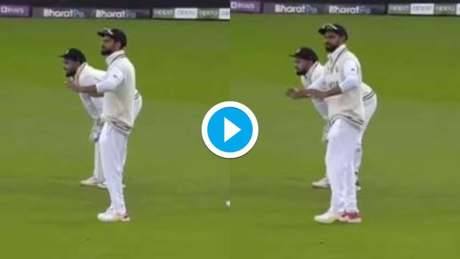 Virat Kohli entertains fans by doing Bhangra In WTC Final Against New Zealand, video goes viral Virat Kohli entertains fans by doing Bhangra In WTC Final Against New Zealand, video goes viral- India TV Hindi