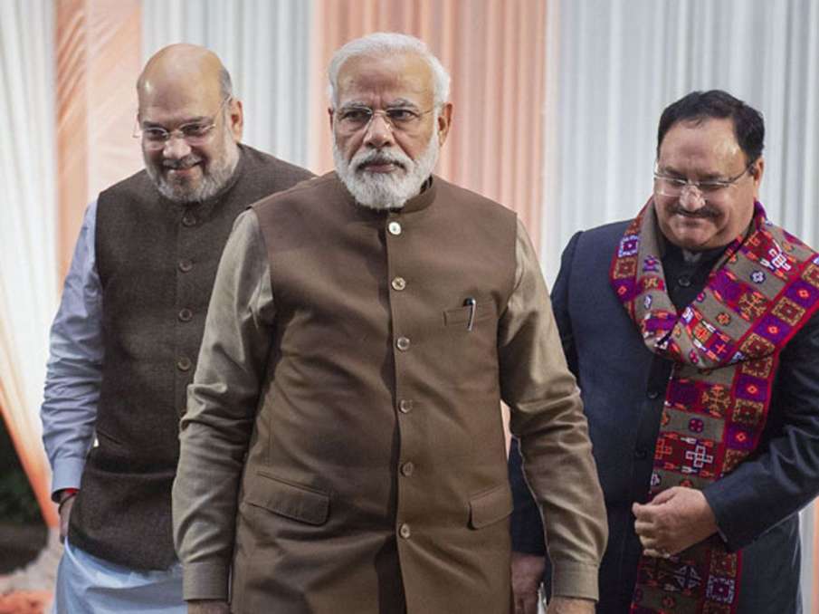 PM Modi meets Shah, Nadda amid Cabinet reshuffle buzz PM Modi meets Shah, Nadda amid Cabinet reshuffle buzz- India TV Hindi