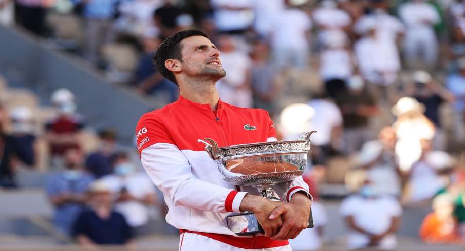 French Open 2021, Novak Djokovic, Stefanos Tsitsipas, 19th Grand Slam title French Open 2021, Novak Djokovic, Stefanos Tsitsipas, 19th Grand Slam title- India TV Hindi