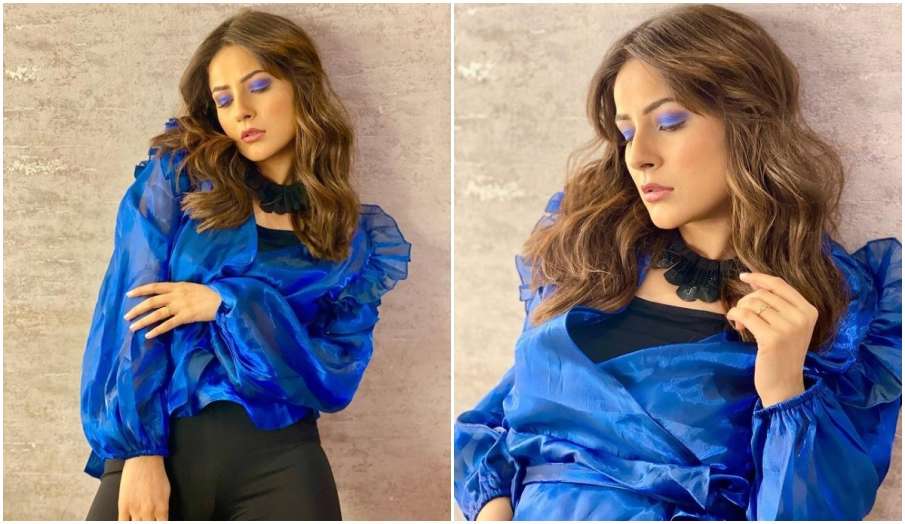shehnaaz gill looks like butterfly in her latest photoshoot in blue dress shehnaaz gill looks like butterfly in her latest photoshoot in blue dress - India TV Hindi