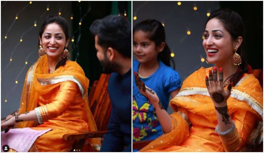 yami gautam mehendi ceremony actress shares pic with aditya dhar yami gautam mehendi ceremony actress shares pic with aditya dhar- India TV Hindi