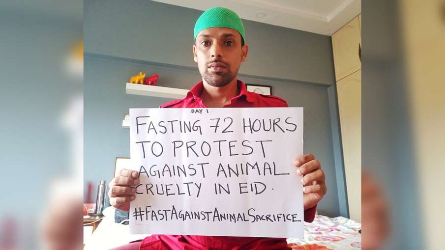 Meet Altab hussain who wants ban on animal killing on eid ग्रीन ईद का संदेश दे रहे हैं अल्ताब हुसैन, Meet Altab hussain who wants ban on animal killing on eid ग्रीन ईद का संदेश दे रहे हैं अल्ताब हुसैन,- India TV Hindi