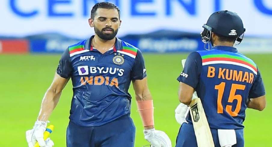Deepak Chahar, Rahul Dravid, Bhuvneshwar Kumar Deepak Chahar, Rahul Dravid, Bhuvneshwar Kumar- India TV Hindi