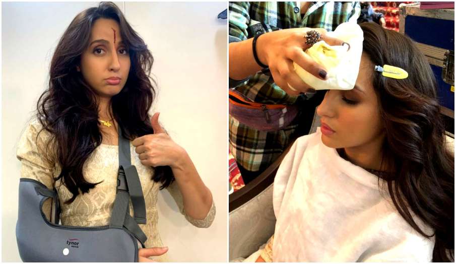 Nora Fatehi real injury while shooting action scene for bhuj the pride of india Nora Fatehi real injury while shooting action scene for bhuj the pride of india- India TV Hindi