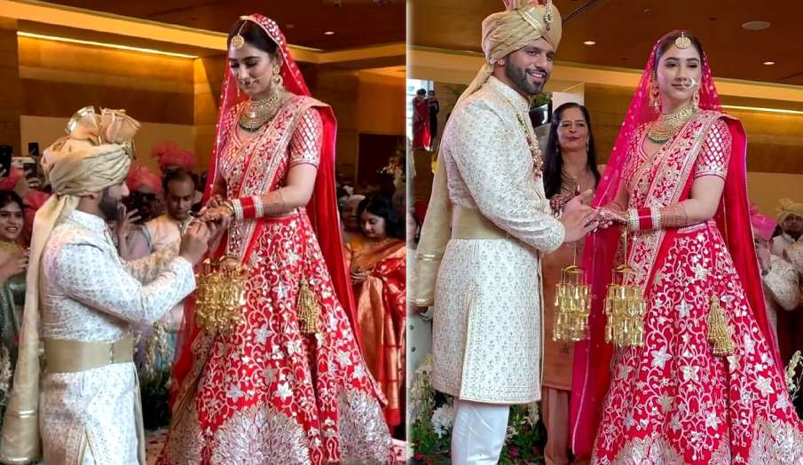 rahul vaidya disha parmar wedding first pic latest news rahul vaidya disha parmar wedding first pic latest news- India TV Hindi
