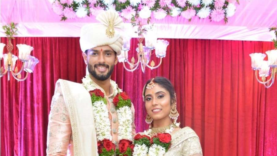 Shivam Dube Gets Married to his girlfriend Anjum Khan Shivam Dube Gets Married to his girlfriend Anjum Khan- India TV Hindi