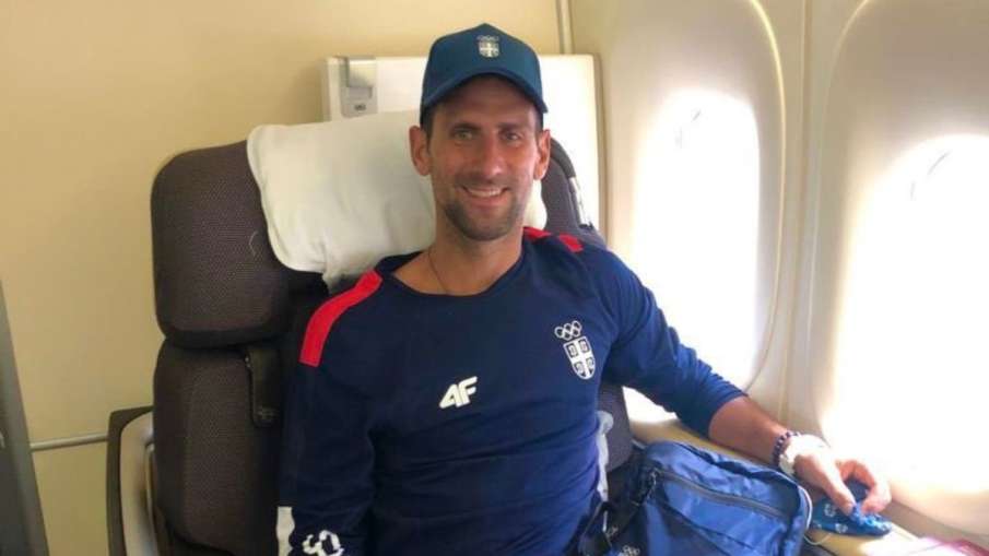 Novak Djokovic reaches japan to play for serbia in tokyo... Novak Djokovic reaches japan to play for serbia in tokyo...- India TV Hindi