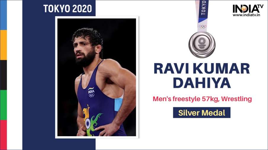 Ravi Dahiya Silver Medal In Tokyo Olympics 2020 freestyle Wrestling 57 kg Ravi Dahiya Silver Medal In Tokyo Olympics 2020 freestyle Wrestling 57 kg- India TV Hindi