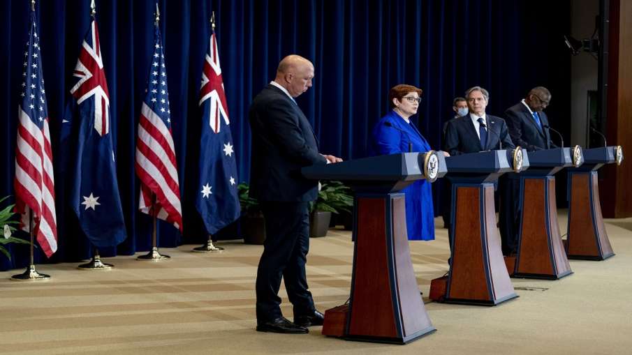 OCUS alliance Australia America Britain France EU not happy ऑस्ट्रेलिया, ब्रिटेन के साथ ऑकस गठबंधन क OCUS alliance Australia America Britain France EU not happy ऑस्ट्रेलिया, ब्रिटेन के साथ ऑकस गठबंधन क- India TV Hindi