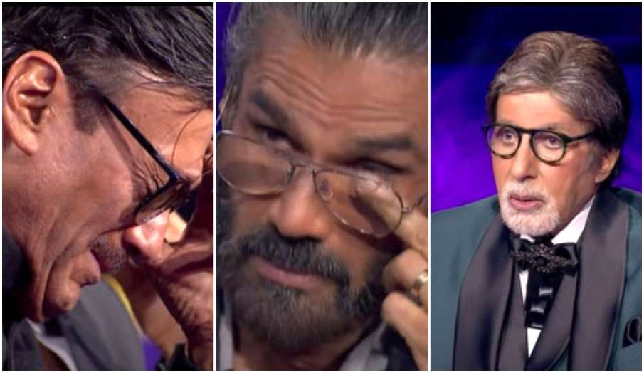 jackie shroff suniel shetty amitabh bachchan emotional in kaun banega crorepati 13 kbc 13 new promo jackie shroff suniel shetty amitabh bachchan emotional in kaun banega crorepati 13 kbc 13 new promo - India TV Hindi