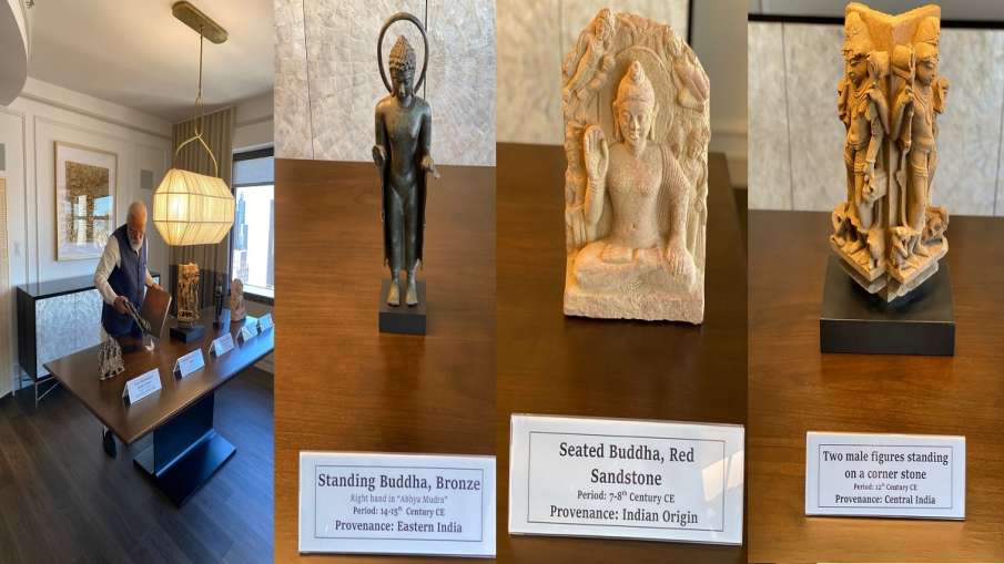 PM Modi to bring back 157 antiquities, antiquities handed over by US PM Modi to bring back 157 antiquities, antiquities handed over by US- India TV Hindi