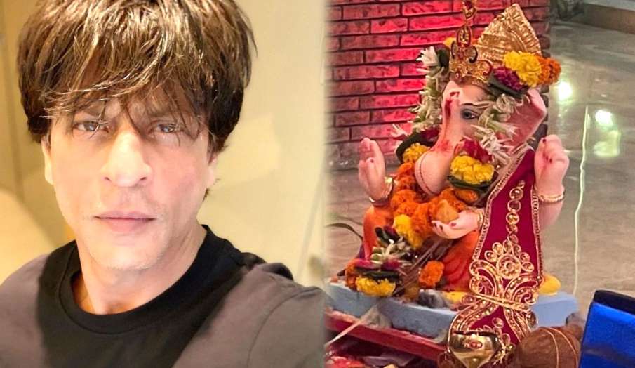 shahrukh khan ganpati visarjan 2021 new instagram post wrote May Lord Ganesha blessings remain with shahrukh khan ganpati visarjan 2021 new instagram post wrote May Lord Ganesha blessings remain with - India TV Hindi