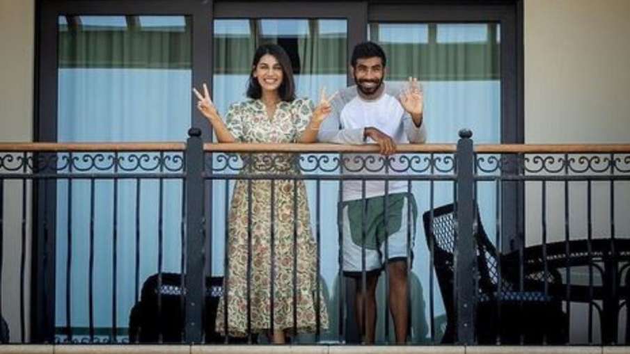 IPL 2021: Jasprit Bumrah, Sanjana Ganesan Quarantine... IPL 2021: Jasprit Bumrah, Sanjana Ganesan Quarantine...- India TV Hindi
