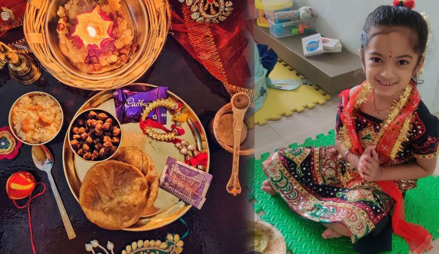 Shardiya Navratri 2021 kanya pujan Shardiya Navratri 2021 kanya pujan- India TV Hindi