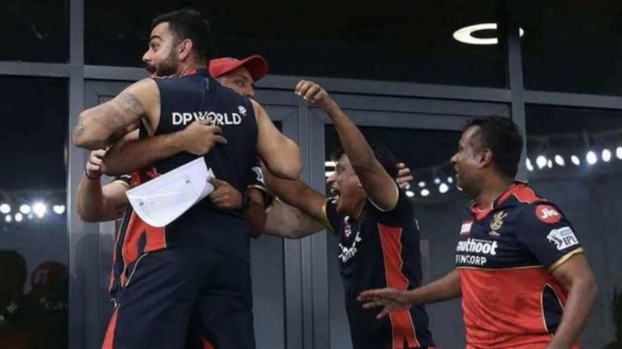 Celebrations In RCB Camp After Srikar Bharat's... Celebrations In RCB Camp After Srikar Bharat's...- India TV Hindi