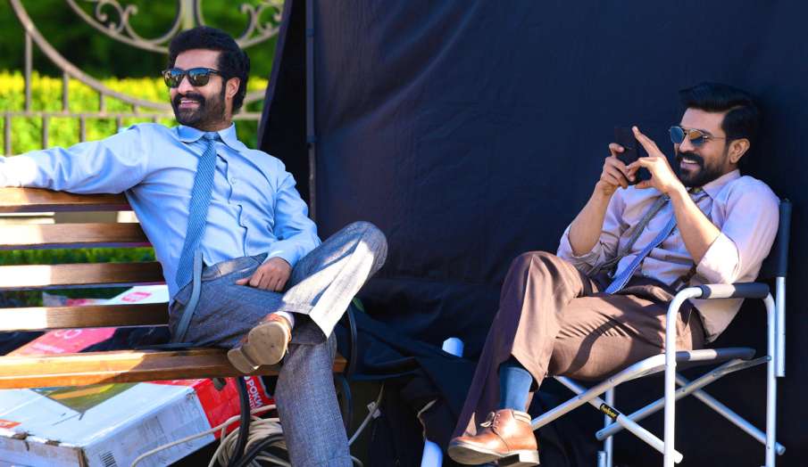 Ram Charan and Jr NTR picture from sets of RRR goes viral latest news in hindi Ram Charan and Jr NTR picture from sets of RRR goes viral latest news in hindi - India TV Hindi