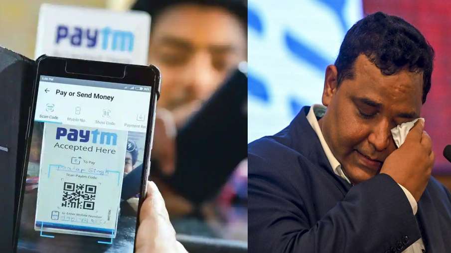 Paytm founder Vijay Shekhar Sharma breaks down while giving a speech during IPO listing ceremony at Paytm founder Vijay Shekhar Sharma breaks down while giving a speech during IPO listing ceremony at - India TV Paisa
