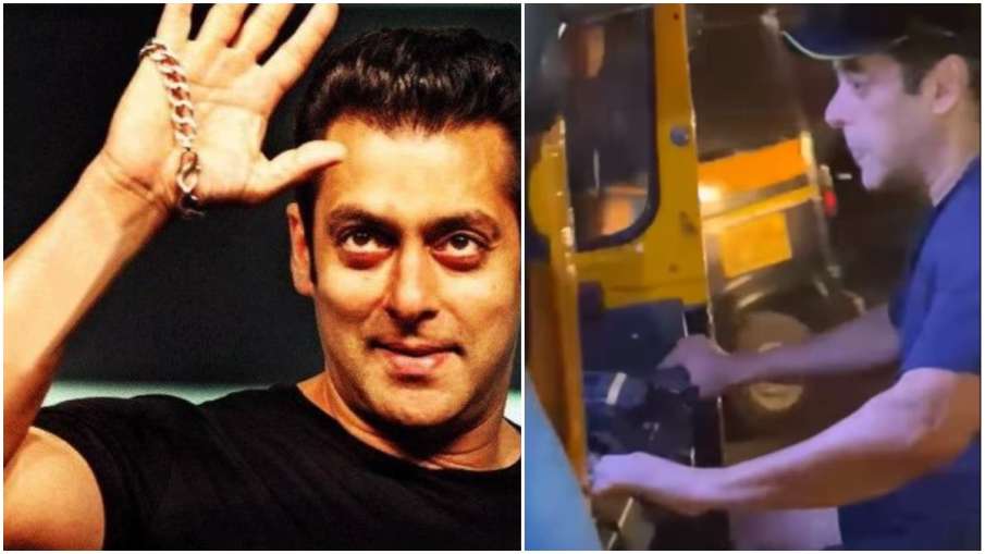 Salman Khan was seen driving an auto on the roads of Panvel, Video Viral | Dailyindia.net