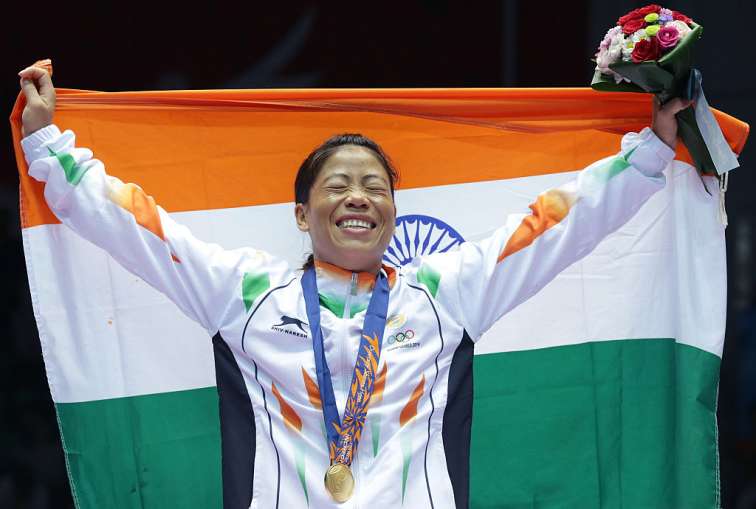 छह बार की विश्व चैम्पियन भारतीय महिला मुक्केबाज एमसी मैरी कॉम को एशिया की सर्वश्रेष्ठ महिला एथलीट का- India TV Hindi