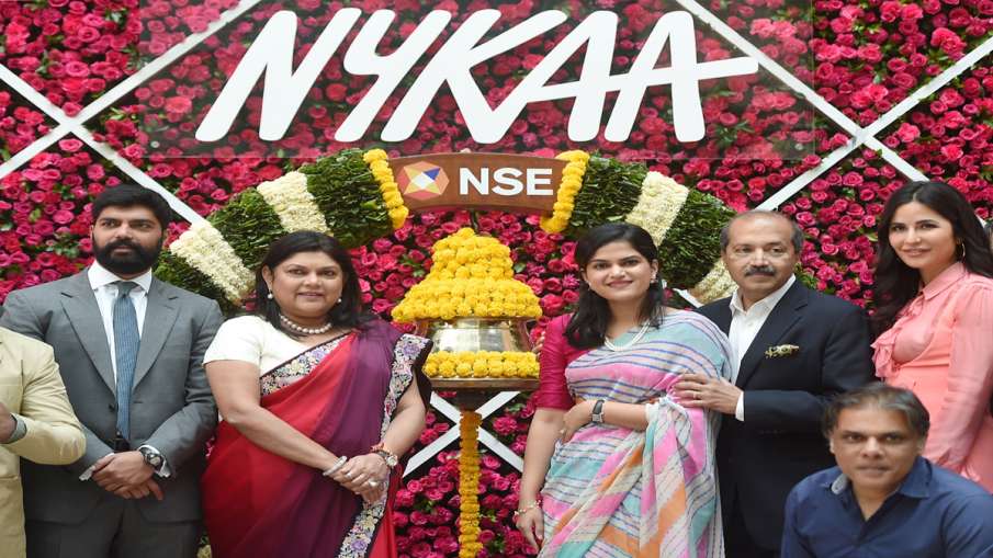 Nykaa shares surge on bumper debut, market cap crosses rs1 lakh crore- India TV Paisa