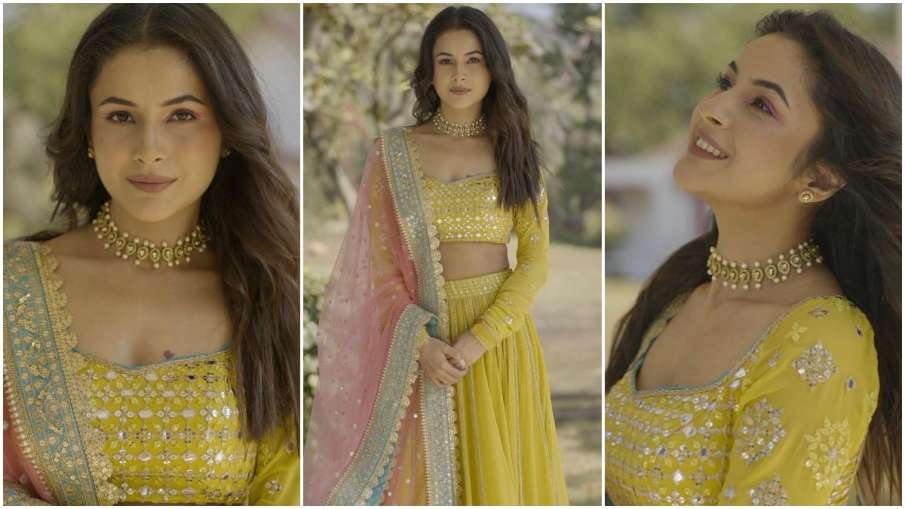 Shehnaaz Gill Looks stunning In Yellow Lehenga fans call her beautiful perfect- India TV Hindi