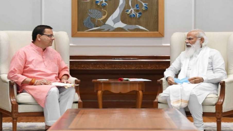 Dhami with PM Modi- India TV Hindi