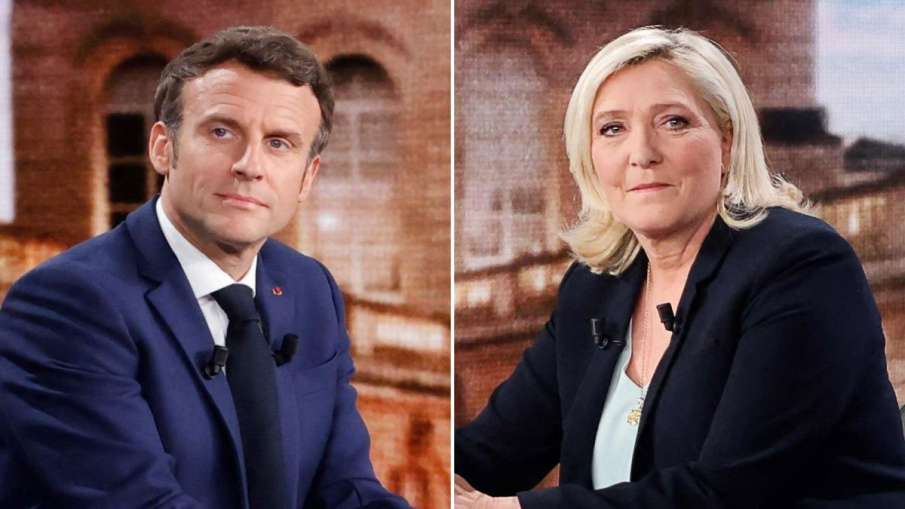Emmanuel Macron and Le Pen are in the race for France's president post.- India TV Hindi