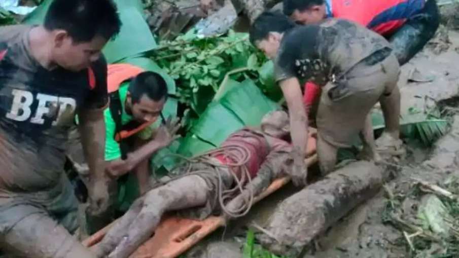 The bodies of 22 people were reportedly recovered after being buried under a landslide in Philippine- India TV Hindi