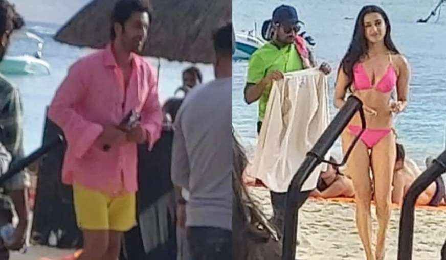 Pictures of Shraddha and Ranbir Kapoor leaked from the sets - India TV
