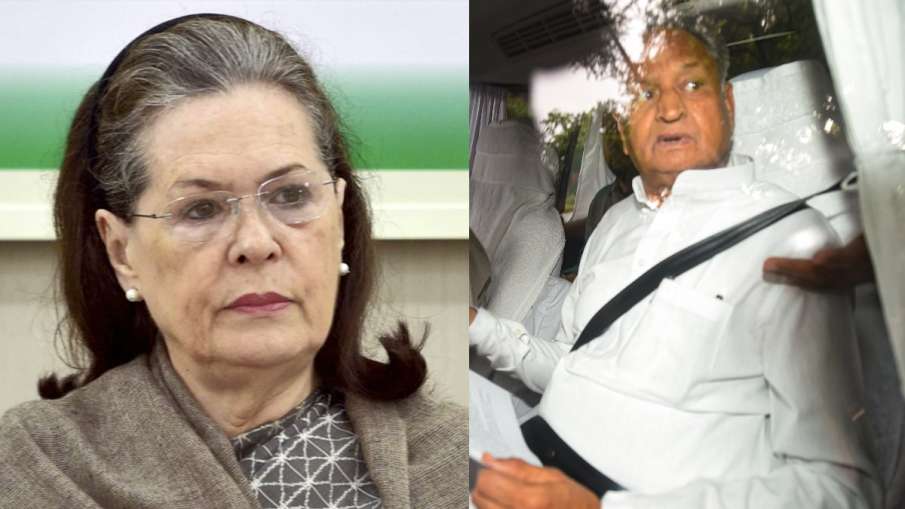 Sonia Gandhi And Ashok Gehlot- India TV Hindi
