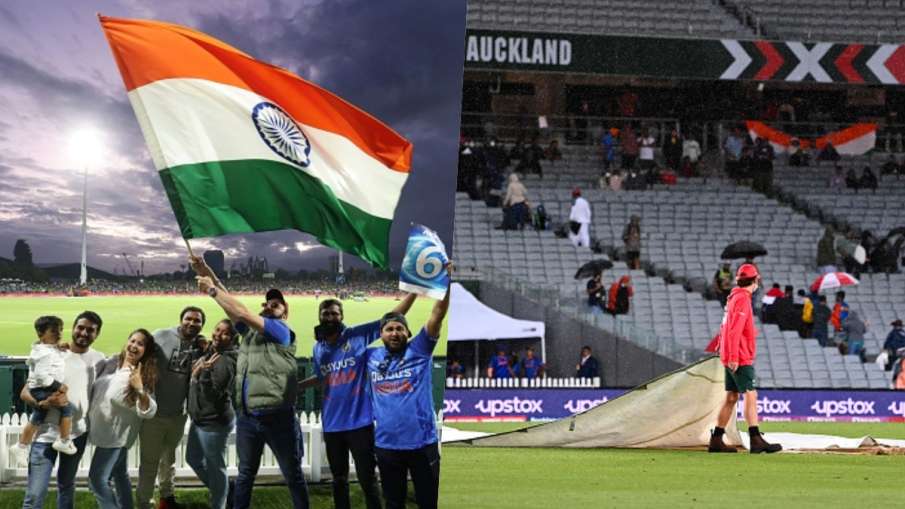 Indian fans, Auckland stadium wet outfield- India TV Hindi
