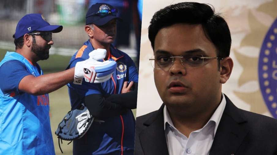 Rohit Sharma Rahul Dravid and Jay Shah- India TV Hindi