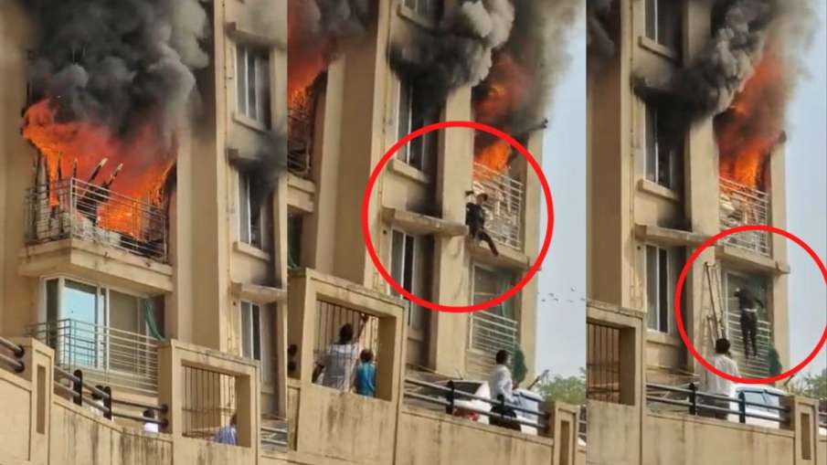 मुंबई की एक इमारत में भीषण आग लग गई- India TV Hindi