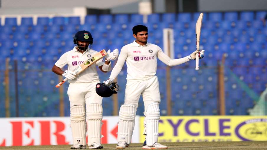 Shubman Gill celebrates his maiden Test century- India TV Hindi