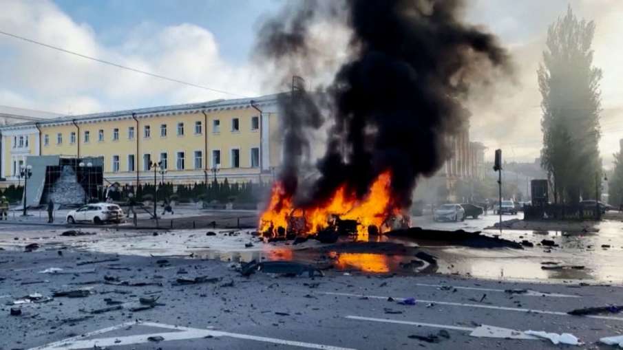 रूस के मिसाइल हमले में तबाह यूक्रेन का शहर (फाइल)- India TV Hindi