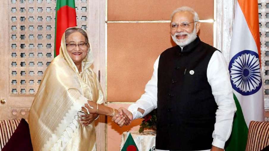 PM Narendra Modi and Bangladesh PM Sheikh Hasina inaugurate 'India-Bangladesh Friendship Pipeline' - India TV Hindi