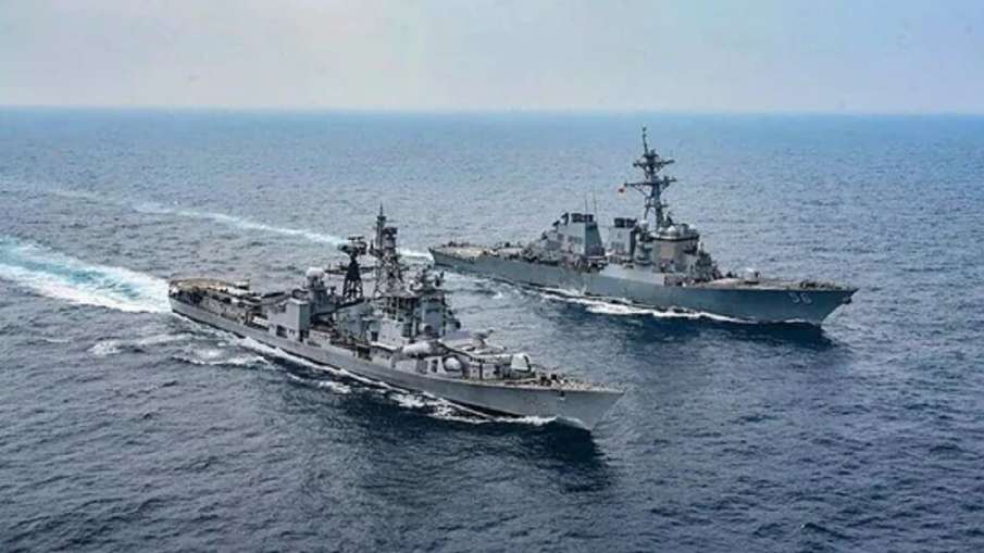 India again showed strength, did military exercises in the sea with this Muslim country