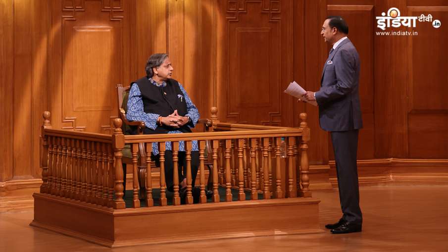 Aap ki Adalat Shashi Tharoor contested the election of the party president without the consent of th- India TV Hindi
