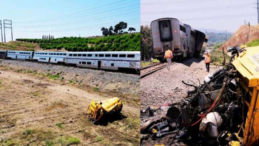 अमेरिकाः ट्रक से टकराने के बाद पटरी से उतरे ट्रेन के डिब्बे, 198 यात्री थे सवार- India TV Hindi