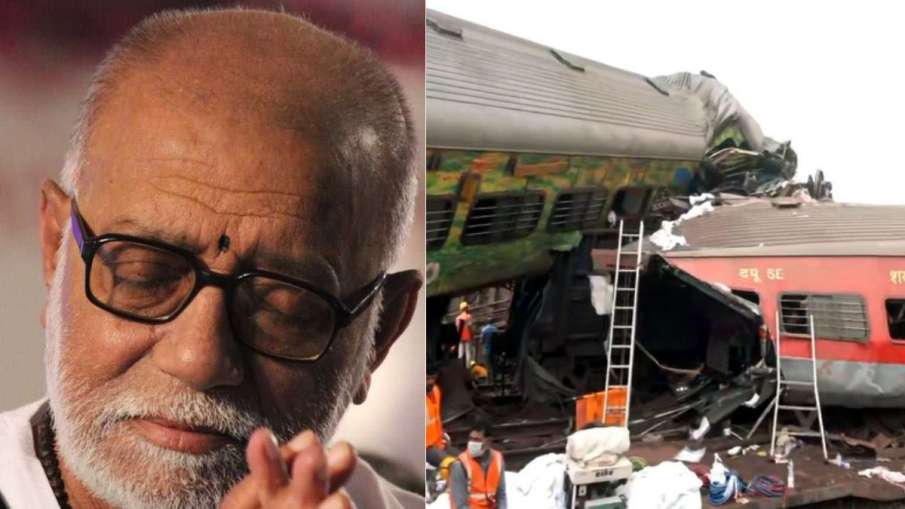 ओडिशा-बालासोर ट्रेन हादसे पर पिघला कथावाचक मोरारी बापू का दिल, इतने लाख रुपए  की मदद भेजी। Morari Bapu heart melts after Odisha Balasore train accident  sends help worth lakhs of ...