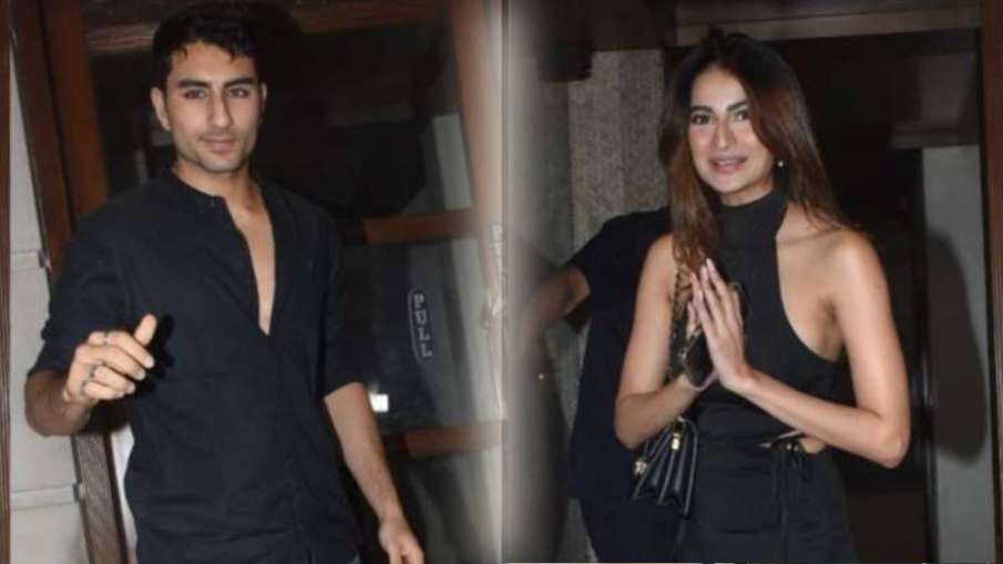 Rumored couple Ibrahim Ali Khan and Palak Tiwari again spotted at a ...