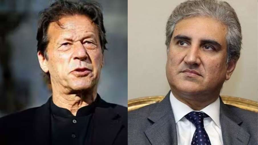Former Pakistan PM Imran Khan and former Foreign Minister Shah Mehmood Qureshi - India TV Hindi