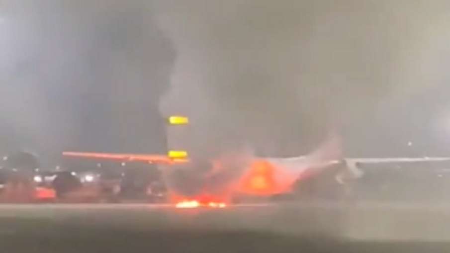 spicejet aircraft caught fire- India TV Hindi