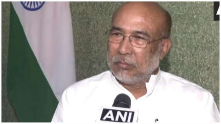 CM Biren singh remark over resignation and manipur violence said people with us - India TV Hindi