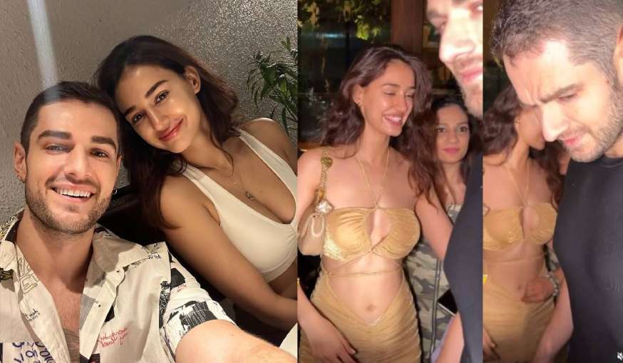 Disha Patani wardrobe malfunction oops moment while going with boyfriend someone grips her dress