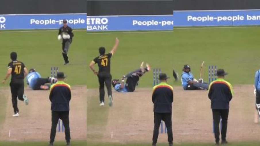 Prithvi Shaw Hit Wicket, England Domestic ODI Cup- India TV Hindi