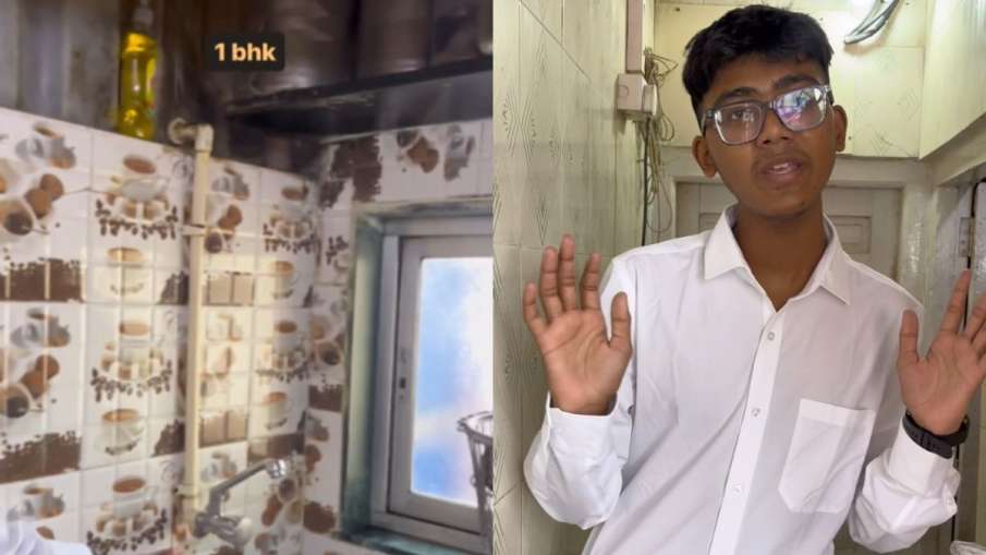 फ्लैट दिखाता हुआ शख्स।- India TV Hindi